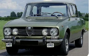 1972 Alfa Romeo Berlina electric wiring diagrams